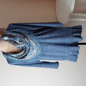 Unity World Wear Tee Shirt with Attached Scarf